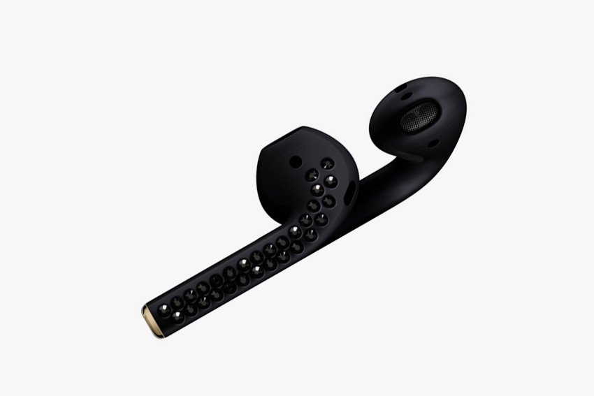 airpods з чорними діамантами