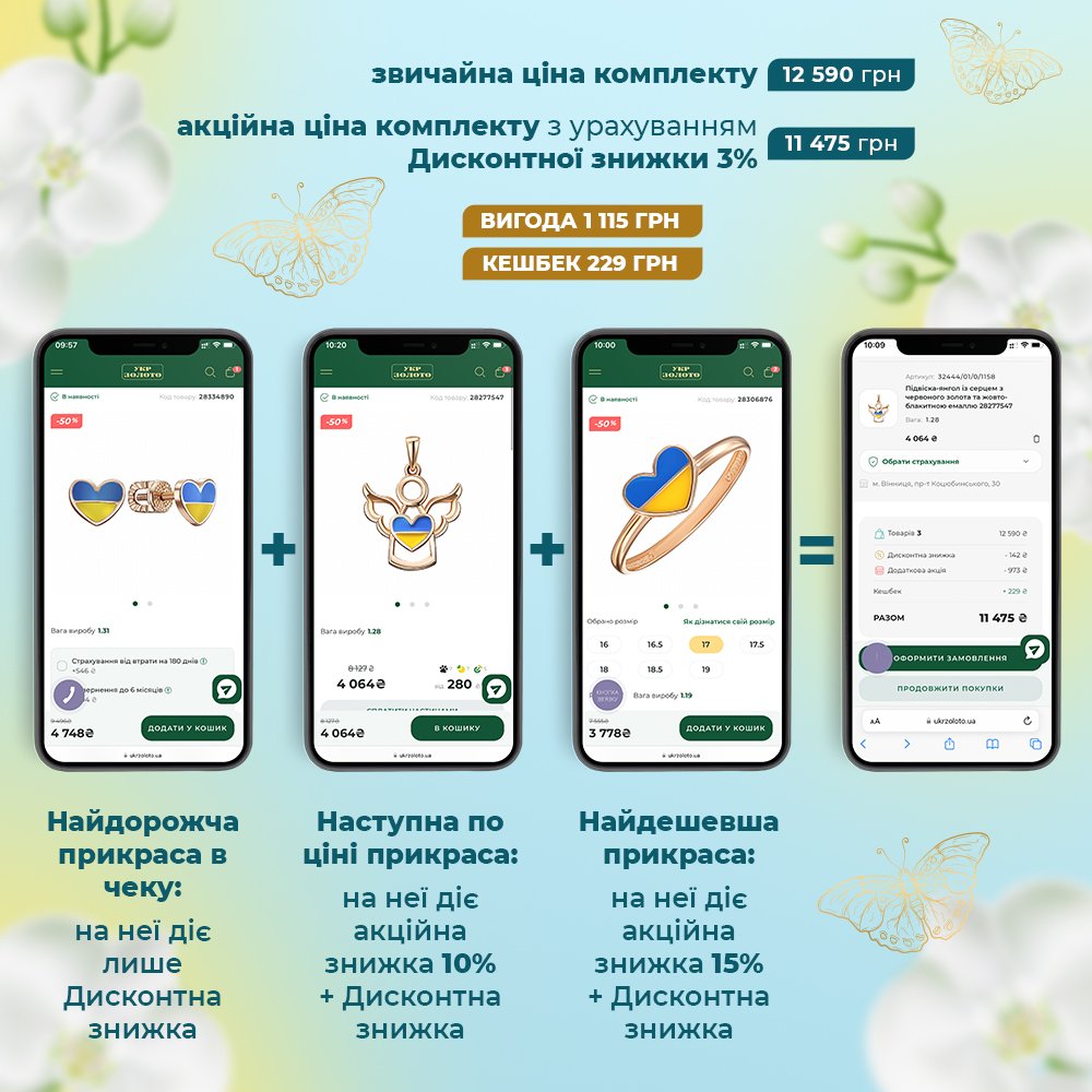 дополнительная скидка при покупке украшений