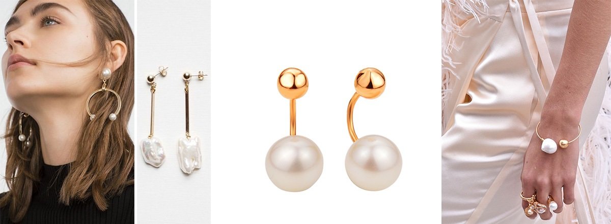 серьги с жемчугом