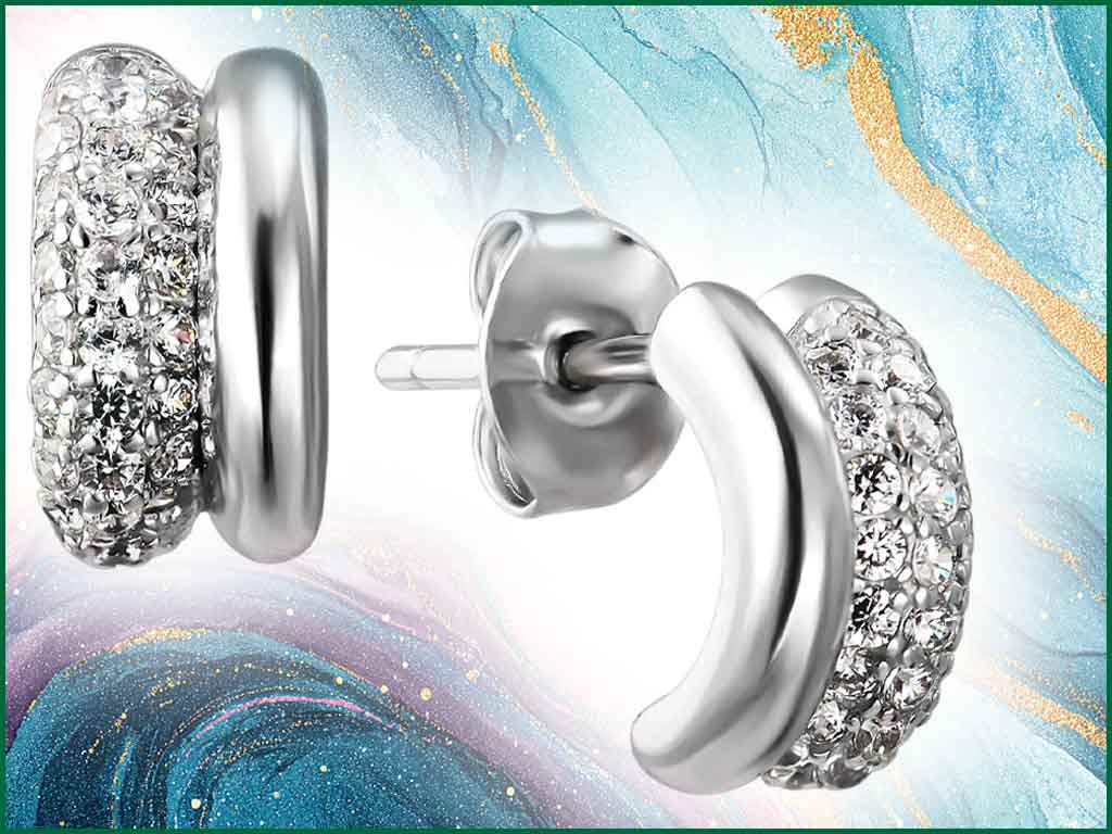 Серебряные детские серьги