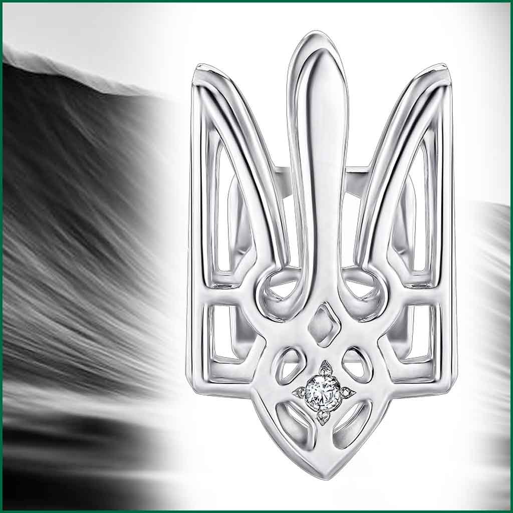 Значок серебряный