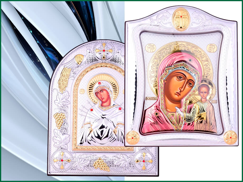 Иконы с серебрением