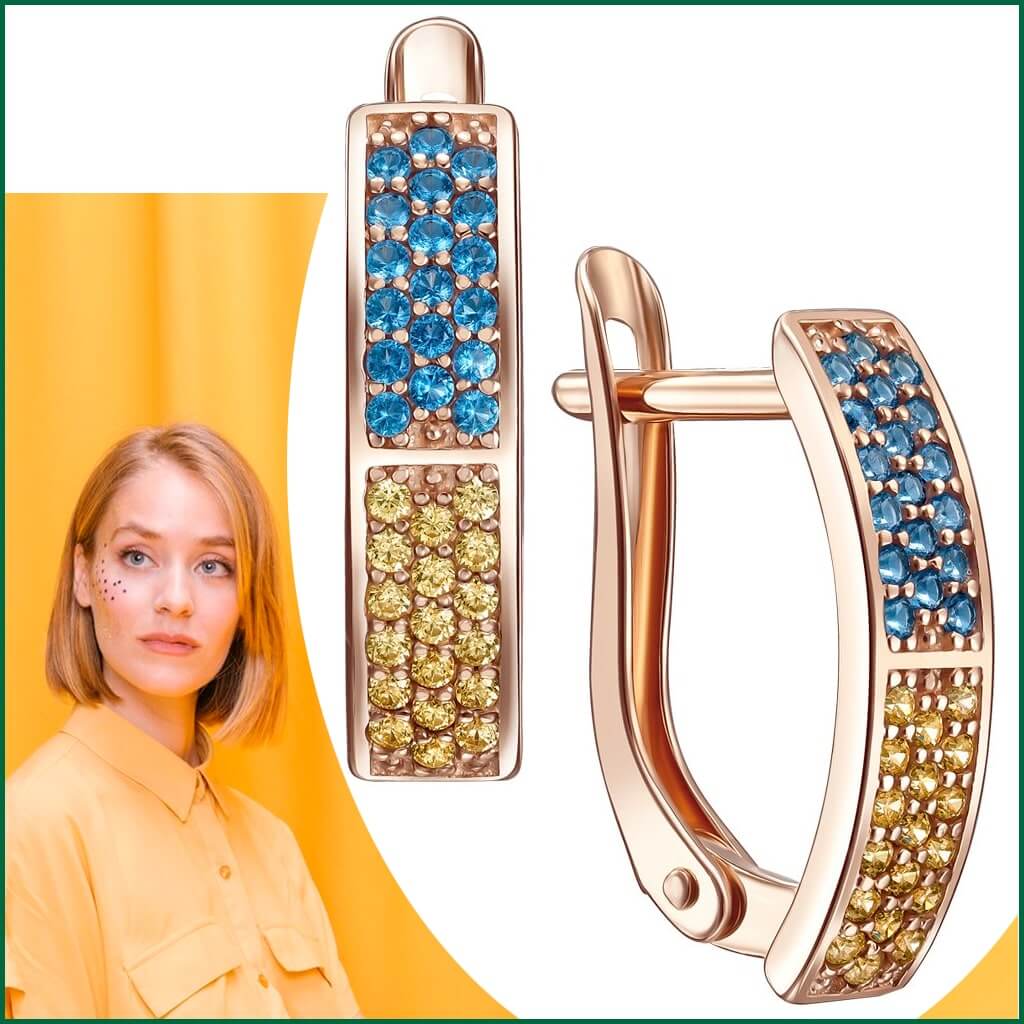 Серьги с украинской символикой