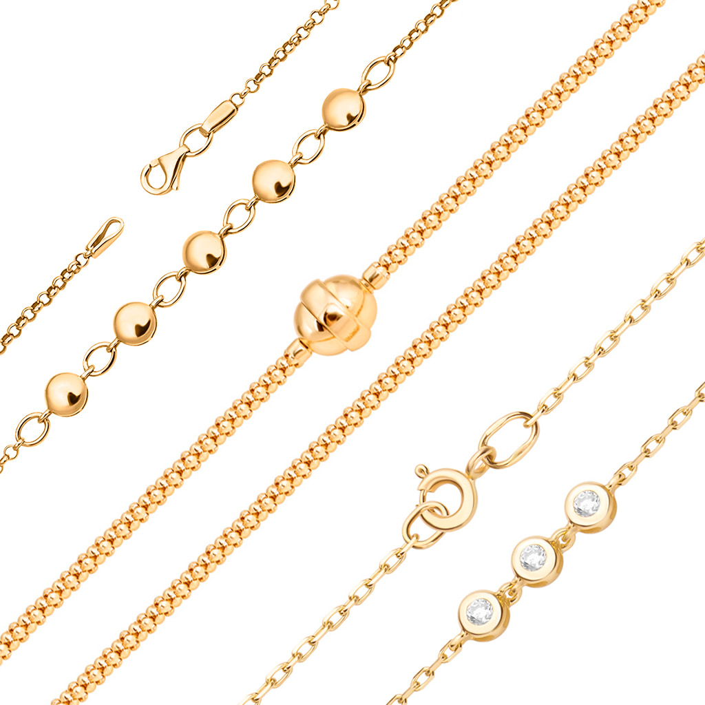 Браслети з жовтого золота