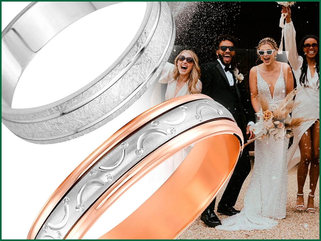 Обручки з алмазним огрануванням