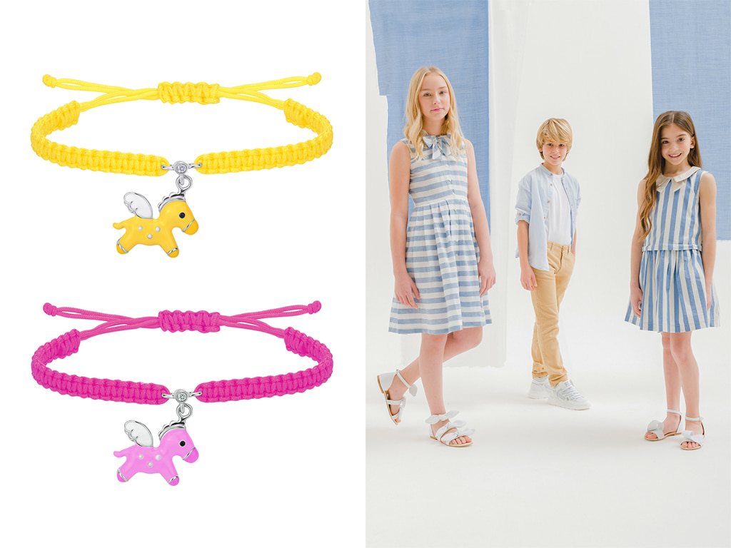 Детские текстильные браслеты