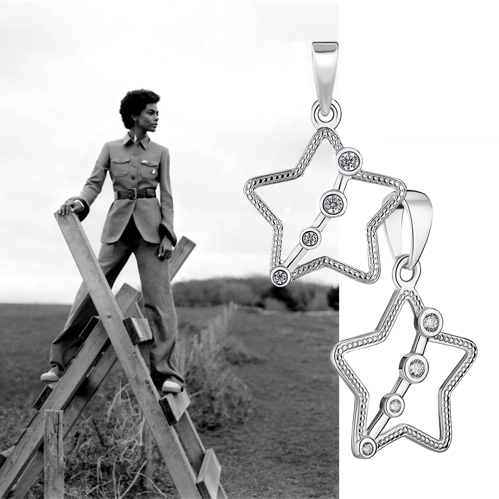 Кулон Знак Зодіаку з камінцями