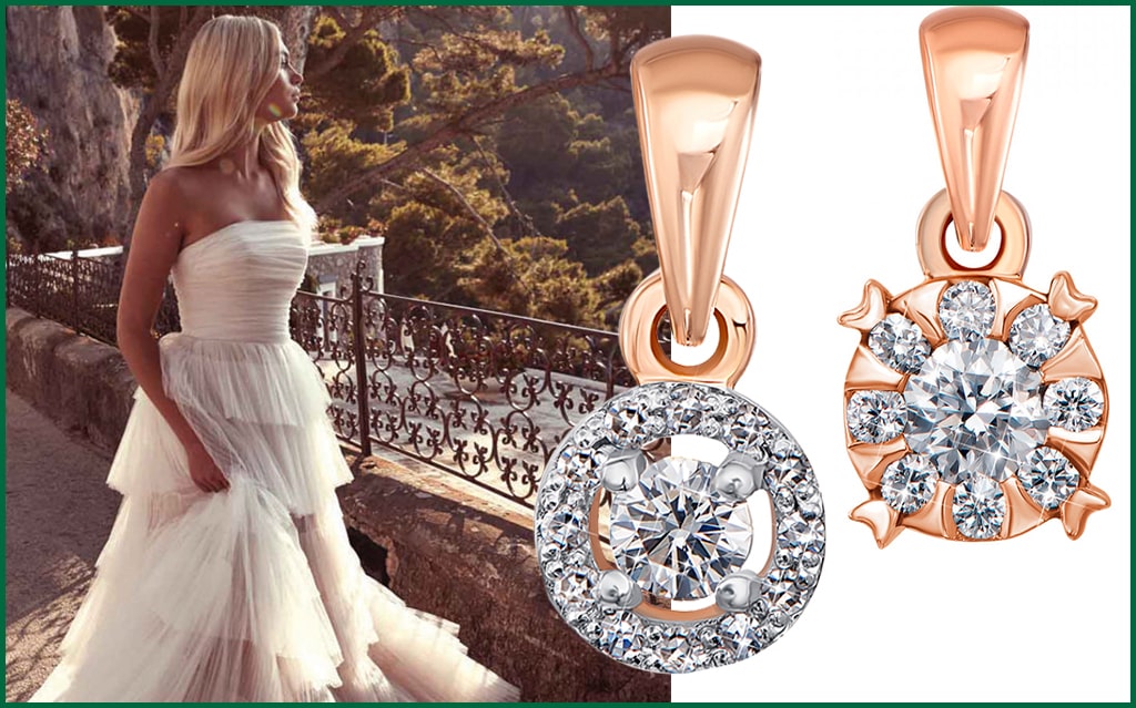 Подвески с бриллиантами